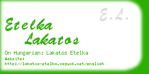 etelka lakatos business card